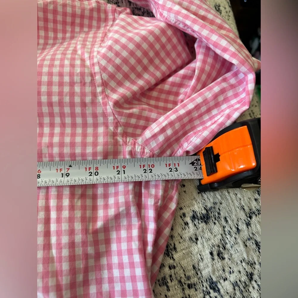 Vineyard Vines Pink Gingham Slim Fit Whale Shirt - Picture 7 of 9